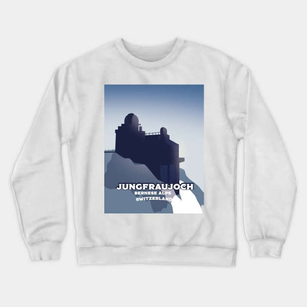 Jungfraujoch Bernese Alps Switzerland Crewneck Sweatshirt by nickemporium1